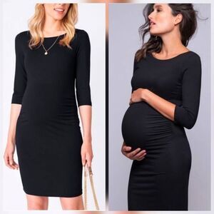 Seraphine Bodycon Maternity Dress Black Sz. 8
